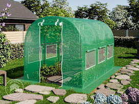 2x3m polytunnel greenhouse, PE, green 2x3m polytunnel greenhouse, PE, green