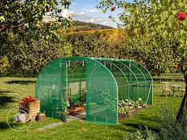 3x4m polytunnel greenhouse, PE, green 3x4m polytunnel greenhouse, PE, green