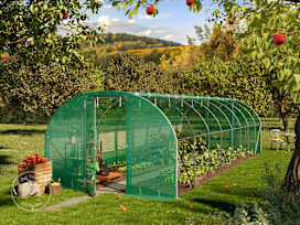 3x8m polytunnel greenhouse, PE, green 3x8m polytunnel greenhouse, PE, green