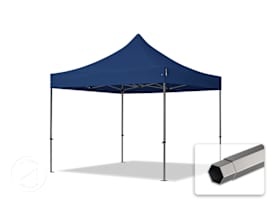 3x3m PES 750 Pop Up Gazebo PREMIUM Steel 40 mm, blue 3x3m PES 750 Pop Up Gazebo PREMIUM Steel 40 mm, blue