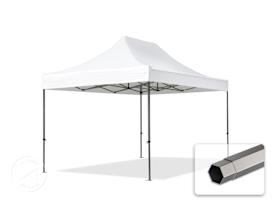 3x4.5 m PVC 800 Pop Up Gazebo PREMIUM Steel 40 mm, white 3x4.5 m PVC 800 Pop Up Gazebo PREMIUM Steel 40 mm, white
