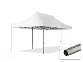 3x6 m PVC 800 Pop Up Gazebo PREMIUM Steel 40 mm, white 3x6 m PVC 800 Pop Up Gazebo PREMIUM Steel 40 mm, white