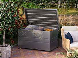 132 x 64 cm Garden storage box, anthracite grey