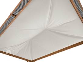 Sun sail for garden gazebo Forest Deluxe, 3x4m, stone