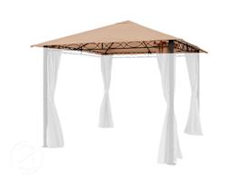Replacement roof for garden gazebo Rendezvous Premium, 3x3m, cappucino