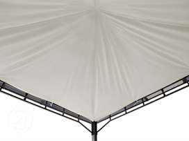 Sun sail for garden gazebo Sunset Deluxe, 4x4m, stone