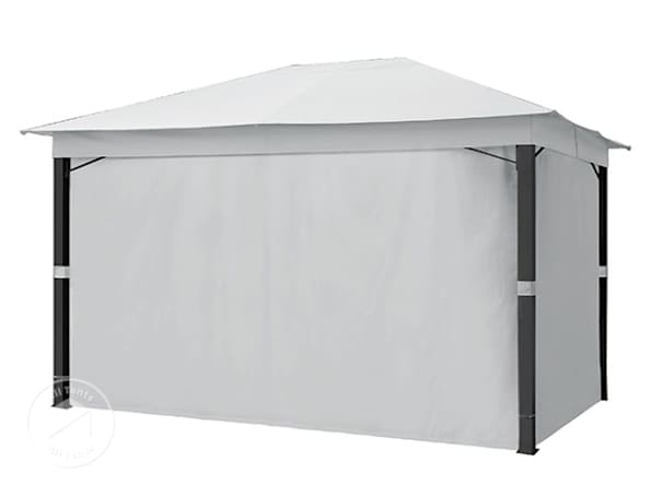 Gazebo curtains (4-piece set) for garden gazebo Sunset Premium, 3x4m, stone