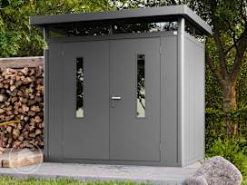 228 x 180 cm Garden shed, anthracite grey