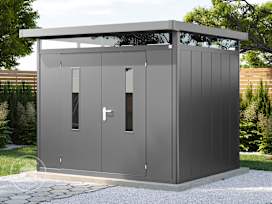 263 x 228 cm Garden shed, anthracite grey
