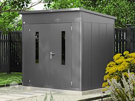 228 x 180 cm Garden shed, anthracite grey