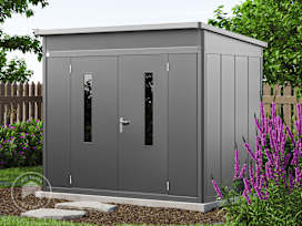 263 x 180 cm Garden shed, anthracite grey