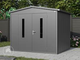 263 x 228 cm Garden shed, anthracite grey