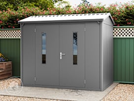 263 x 180 cm Garden shed, anthracite grey