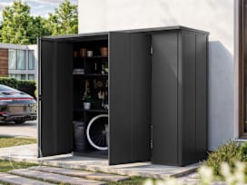 228 x 84 cm Garden shed, anthracite grey