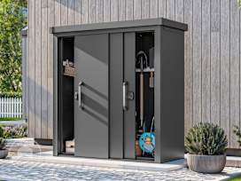 180 x 78 cm Garden shed XL, anthracite grey