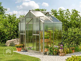 259 x 133 cm Greenhouse, 6 mm twin-wall sheets, no extras