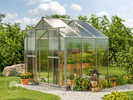 259 x 195 cm Greenhouse, 8 mm twin-wall sheets, no extras