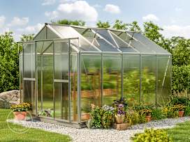 259 x 322 cm Greenhouse, 6 mm twin-wall sheets, no extras