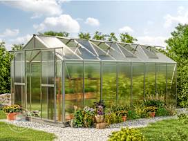 259 x 513 cm Greenhouse, 6 mm twin-wall sheets, no extras