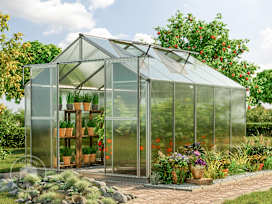 225 x 322 cm Greenhouse, 6 mm twin-wall sheets, no extras