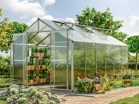 225 x 384 cm Greenhouse, 6 mm twin-wall sheets, no extras