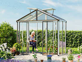 263 x 138 cm Greenhouse, aluminium