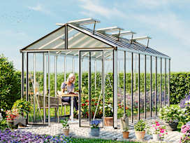 263 x 575 cm Greenhouse, aluminium