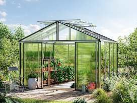 311 x 311 cm Greenhouse, aluminium, no extras
