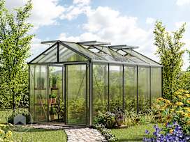 235 x 385 cm Greenhouse, aluminium, no extras