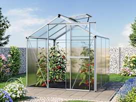1.92 x 1.92 cm Greenhouse, 6 mm twin-wall sheets