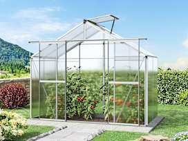 2.56 x 1.31 cm Greenhouse, 6 mm twin-wall sheets