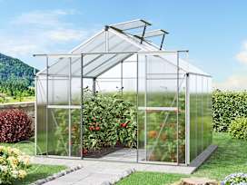 2.56 x 2.56 cm Greenhouse, 6 mm twin-wall sheets