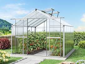 2.56 x 3.17 cm Greenhouse, 6 mm twin-wall sheets