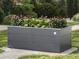 75 x 175 x 78 cm Raised garden bed, steel, anthracite grey 75 x 175 x 78 cm Raised garden bed, steel, anthracite grey