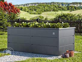 100 x 200 x 78 cm Raised garden bed, steel, anthracite grey 100 x 200 x 78 cm Raised garden bed, steel, anthracite grey