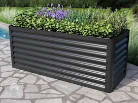 150 x 60 x 60 cm Raised garden bed, steel, anthracite grey