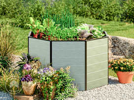 120 x 120 x 77 cm Raised garden bed, Aluminium anodised 120 x 120 x 77 cm Raised garden bed, Aluminium anodised