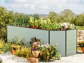 184 x 119 x 77 cm Raised garden bed, Aluminium anodised 184 x 119 x 77 cm Raised garden bed, Aluminium anodised