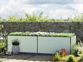 297 x 77 x 77 cm Raised garden bed, Aluminium anodised