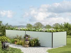 387 x 77 x 77 cm Raised garden bed, Aluminium anodised