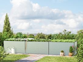 444 x 77 x 77 cm Raised garden bed, Aluminium anodised