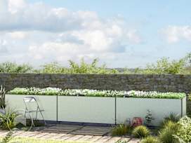 535 x 77 x 77 cm Raised garden bed, Aluminium anodised