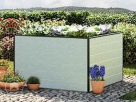 119 x 119 x 77 cm Raised garden bed, Aluminium anodised 119 x 119 x 77 cm Raised garden bed, Aluminium anodised