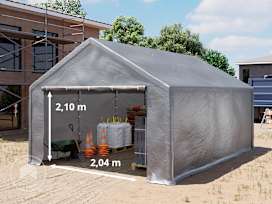 3x6m storage tent, PE, grey
