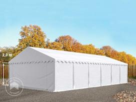6x12 Storage Tent / Shelter w. ground frame, PVC 750, white