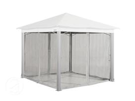 Mosquito net (4-piece) for garden gazebo Sunset Classic, 3x3m, stone