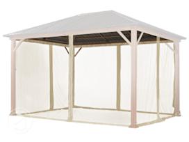 Mosquito net (4-piece) for garden gazebo   Forest  Superior 3x4m, champagne