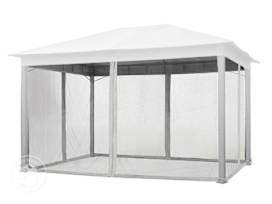 Mosquito net (4-piece) for garden gazebo Sunset Classic, 3x4m, stone