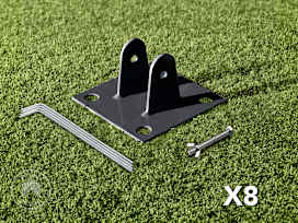 Footplate set for stretch tents, 8 pieces