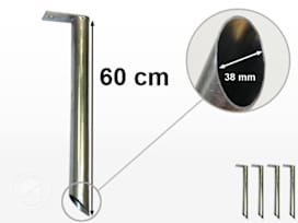 4 pcs Professional Pegs 60cm